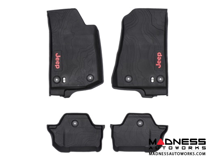 Jeep Wrangler JL Floor Mats All Weather 2 Door